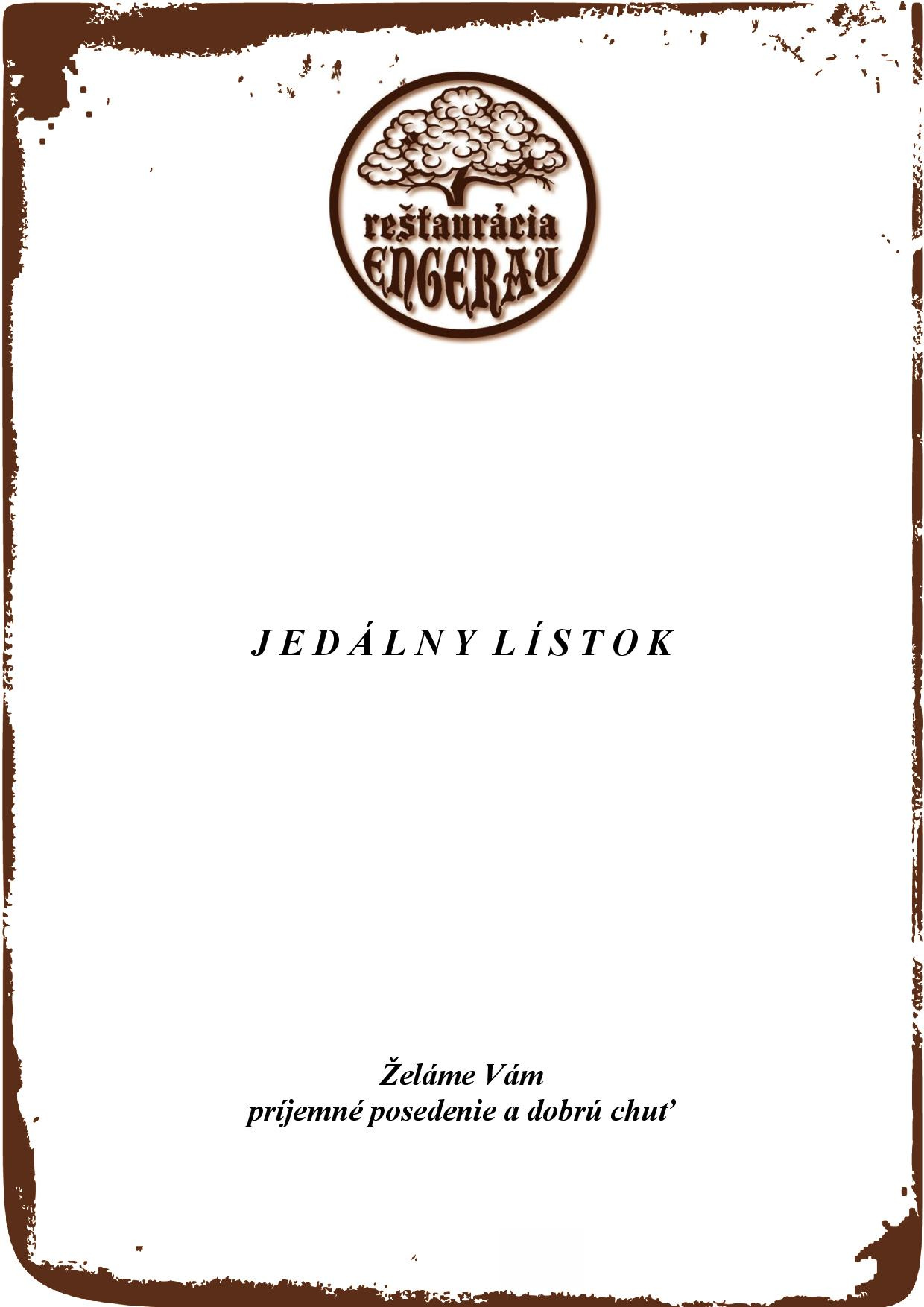 Jedálny lístok